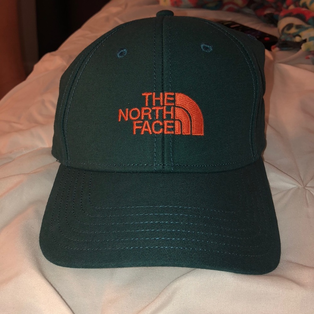 North Face green hat